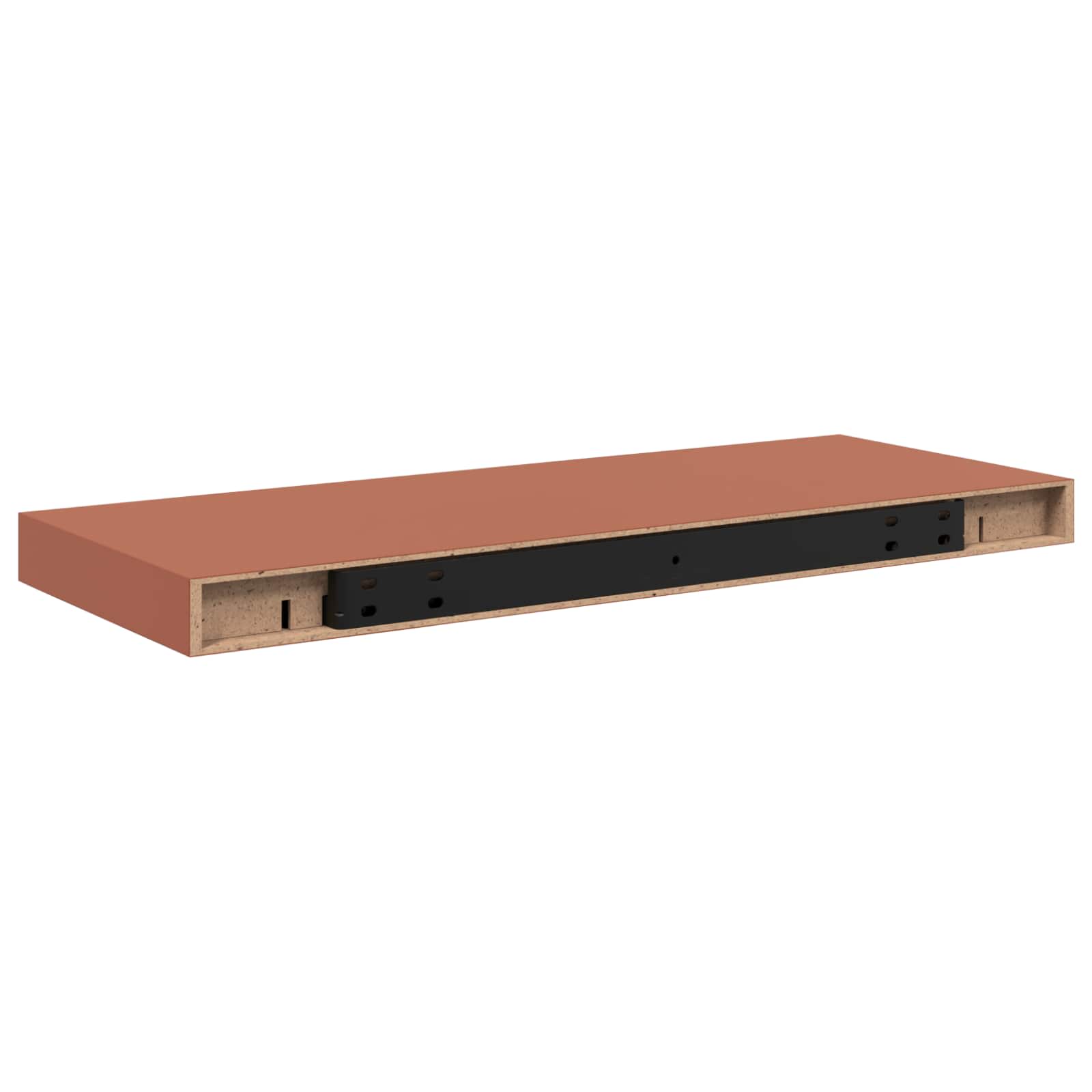 vidaXL Półka ścienna Czerwony 60 x 23 x 4 cm Materiał drewnopochodny