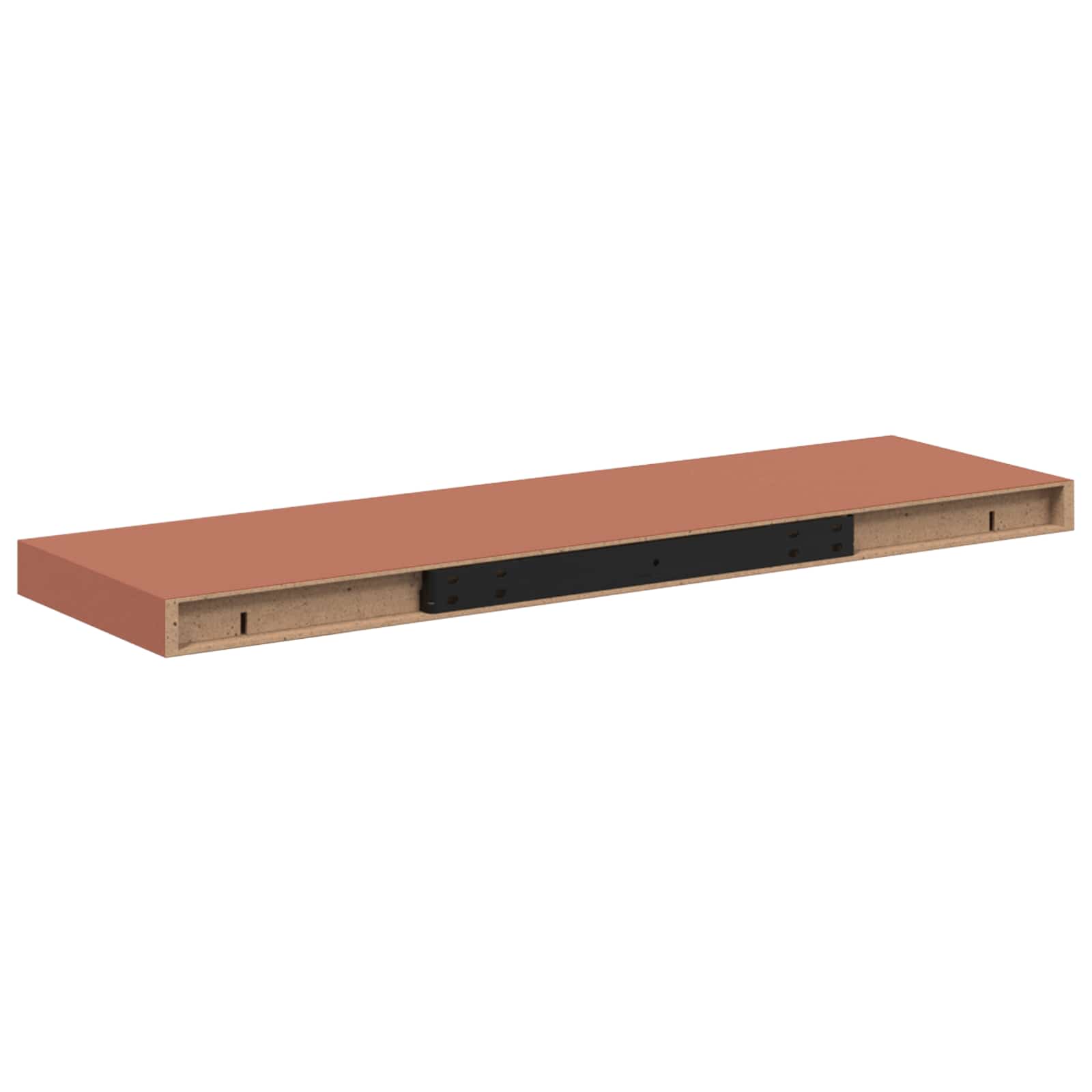 vidaXL Półka ścienna Czerwony 80 x 23,5 x 4 cm Materiał drewnopochodny