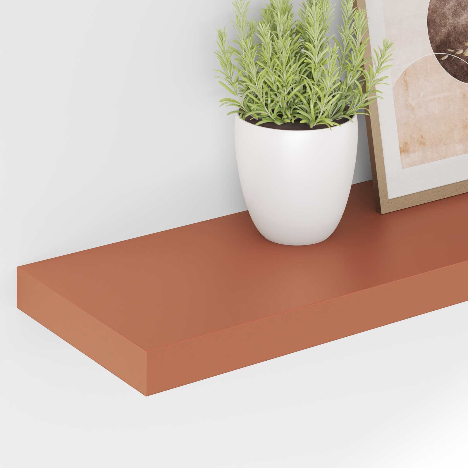 vidaXL Półka ścienna z przechowywaniem 4 pcs Czerwony 80 x 23,5 x 4 cm