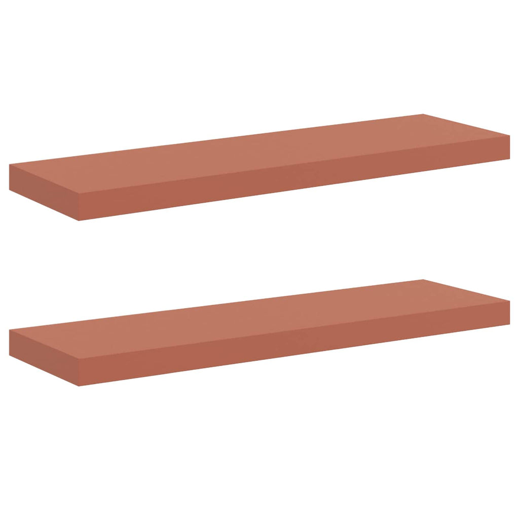 vidaXL Półka ścienna z przechowywaniem 2 pcs Czerwony 90 x 23,5 x 4 cm