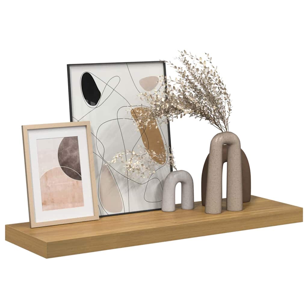 vidaXL Półka ścienna Brązowy 80 x 23,5 x 4 cm Materiał drewnopochodny