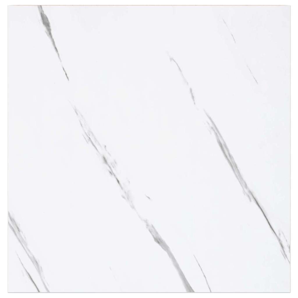 vidaXL Półka ścienna 2 pcs Biały marmur 23 x 23,5 x 4 cm