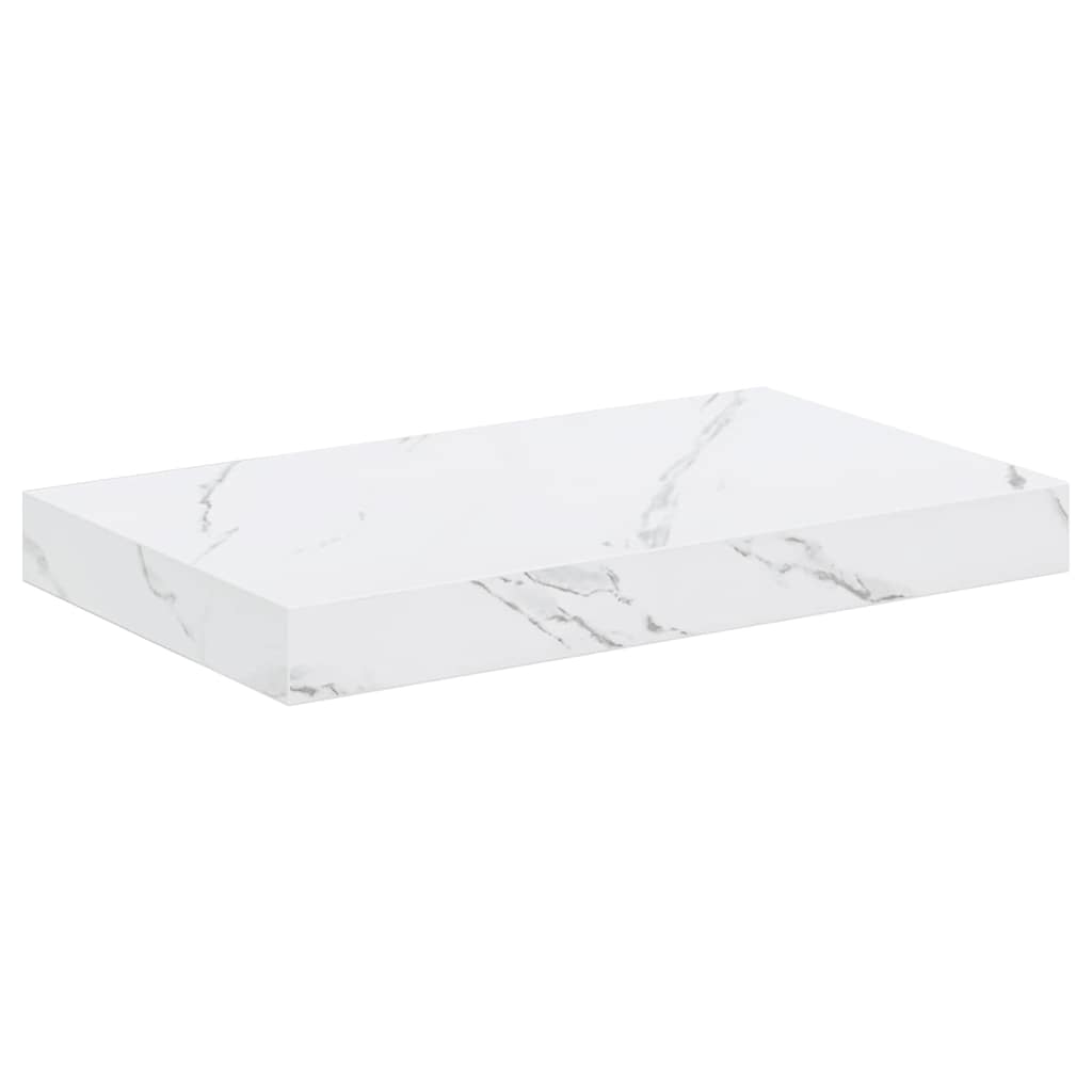 vidaXL Półka ścienna 2 pcs Biały marmur 40 x 23,5 x 4 cm