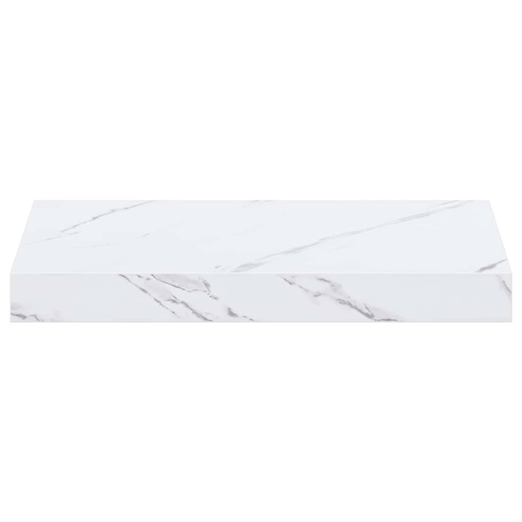 vidaXL Półka ścienna 2 pcs Biały marmur 40 x 23,5 x 4 cm