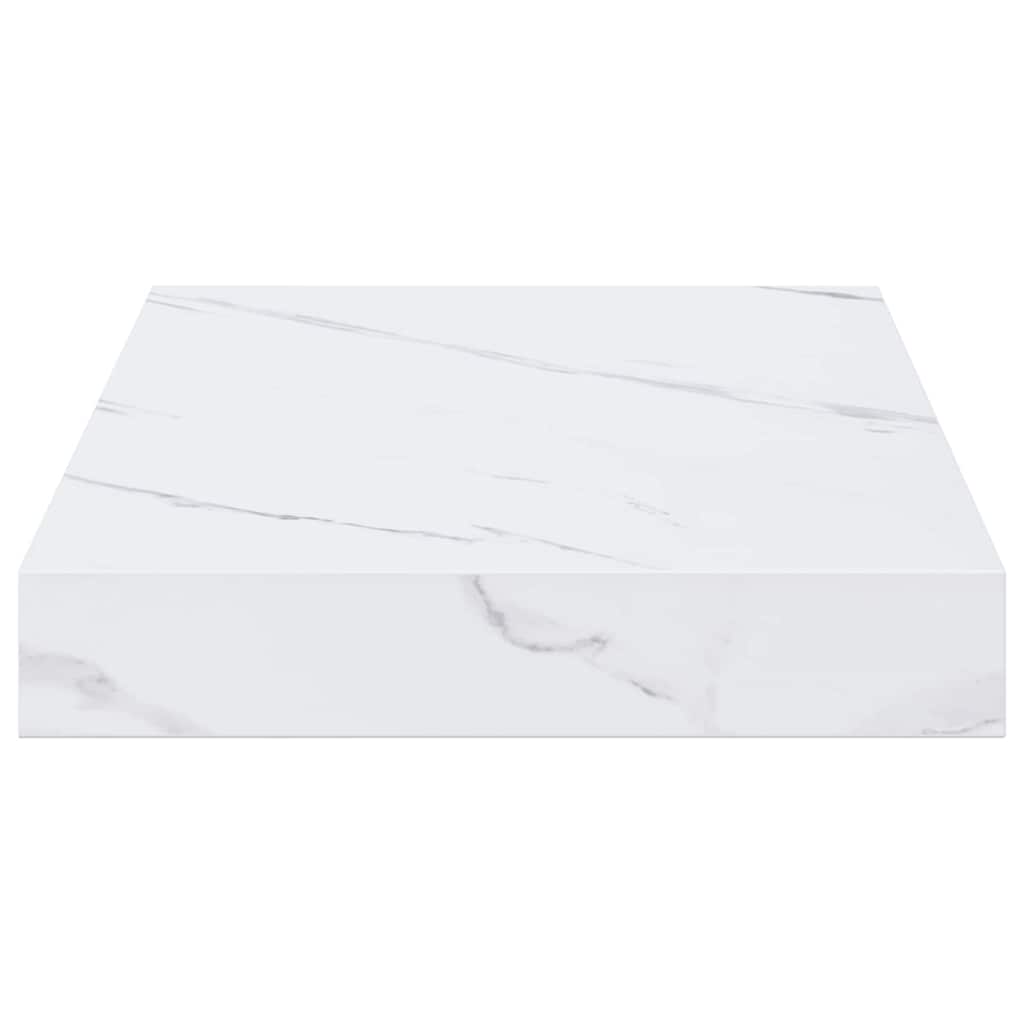 vidaXL Półka ścienna 2 pcs Biały marmur 40 x 23,5 x 4 cm