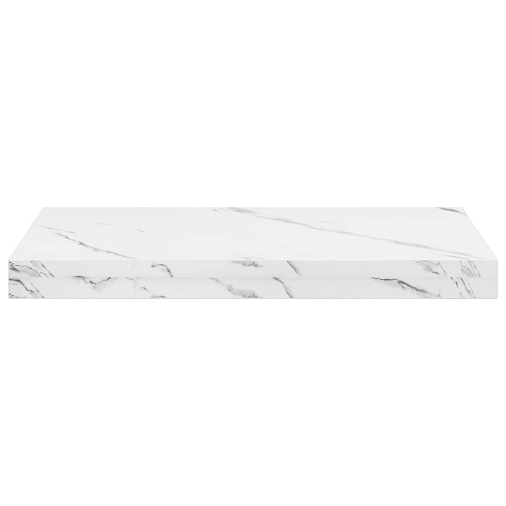 vidaXL Półka ścienna Montowane na ścianie Biały marmur 50 x 23 x 4 cm
