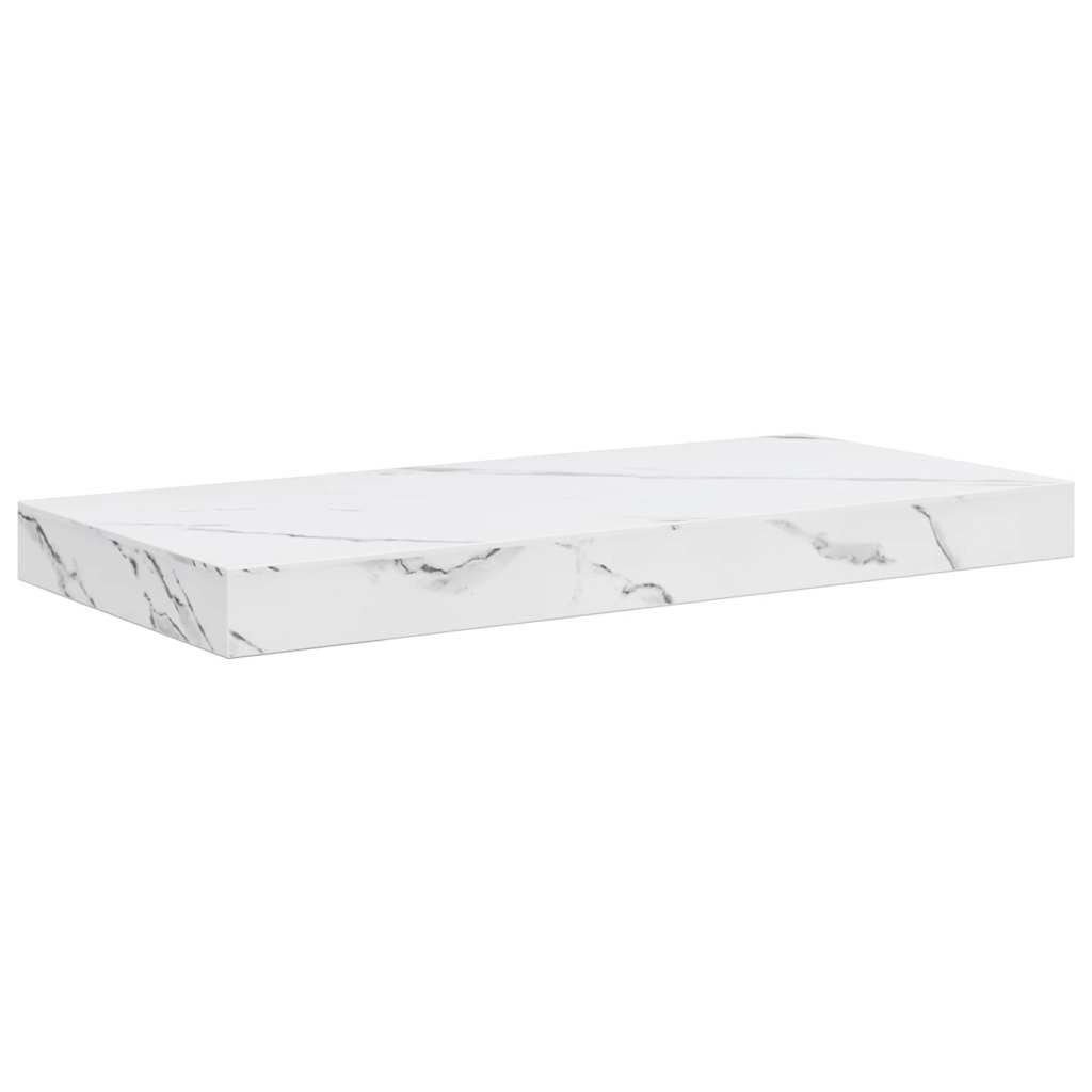vidaXL Półka ścienna 4 pcs Biały marmur 50 x 23,5 x 4 cm
