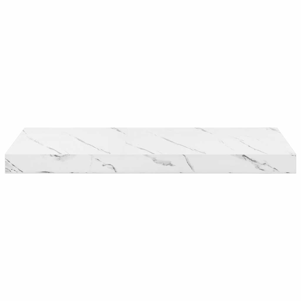 vidaXL Półka ścienna 2 pcs Biały marmur 60 x 23,5 x 4 cm