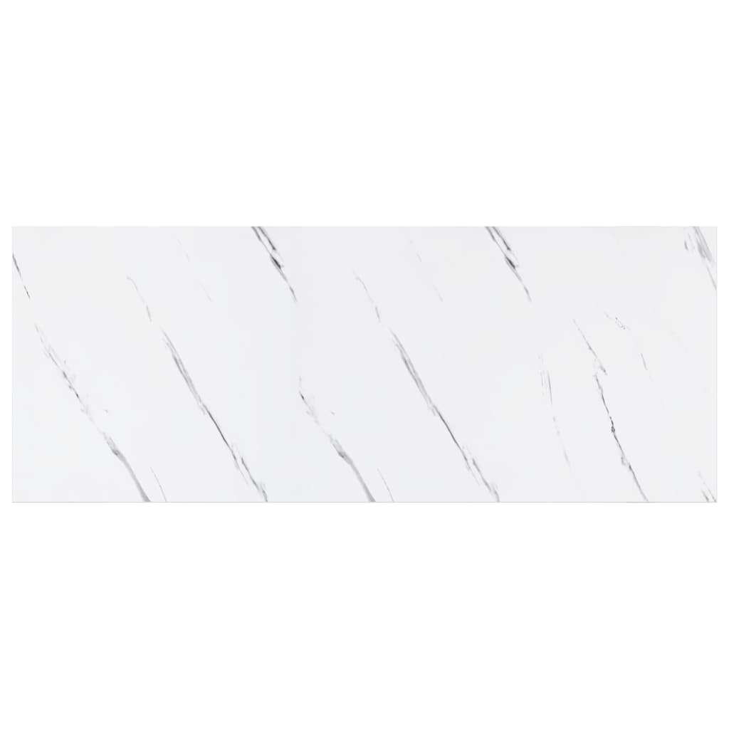 vidaXL Półka ścienna 2 pcs Biały marmur 60 x 23,5 x 4 cm