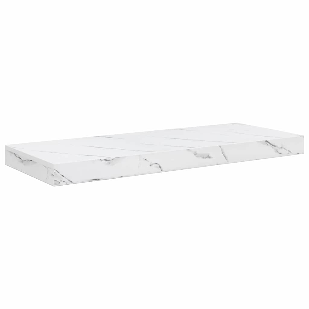 vidaXL Półka ścienna 4 pcs Biały marmur 60 x 23 x 4 cm