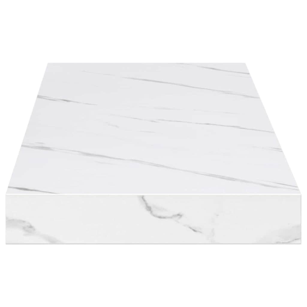 vidaXL Półka ścienna Do montażu na ścianie Biały marmur