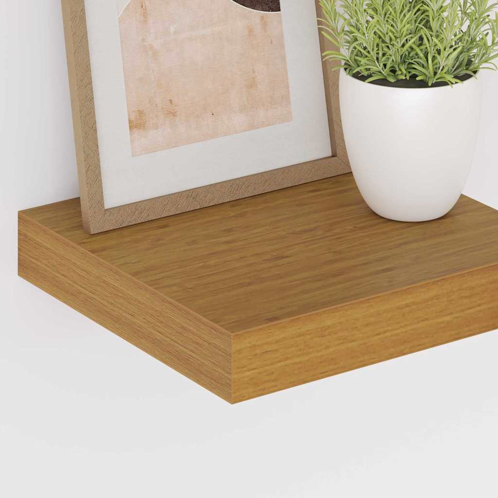 vidaXL Półka ścienna Beżowy 23 x 23,5 x 4 cm Materiał drewnopochodny
