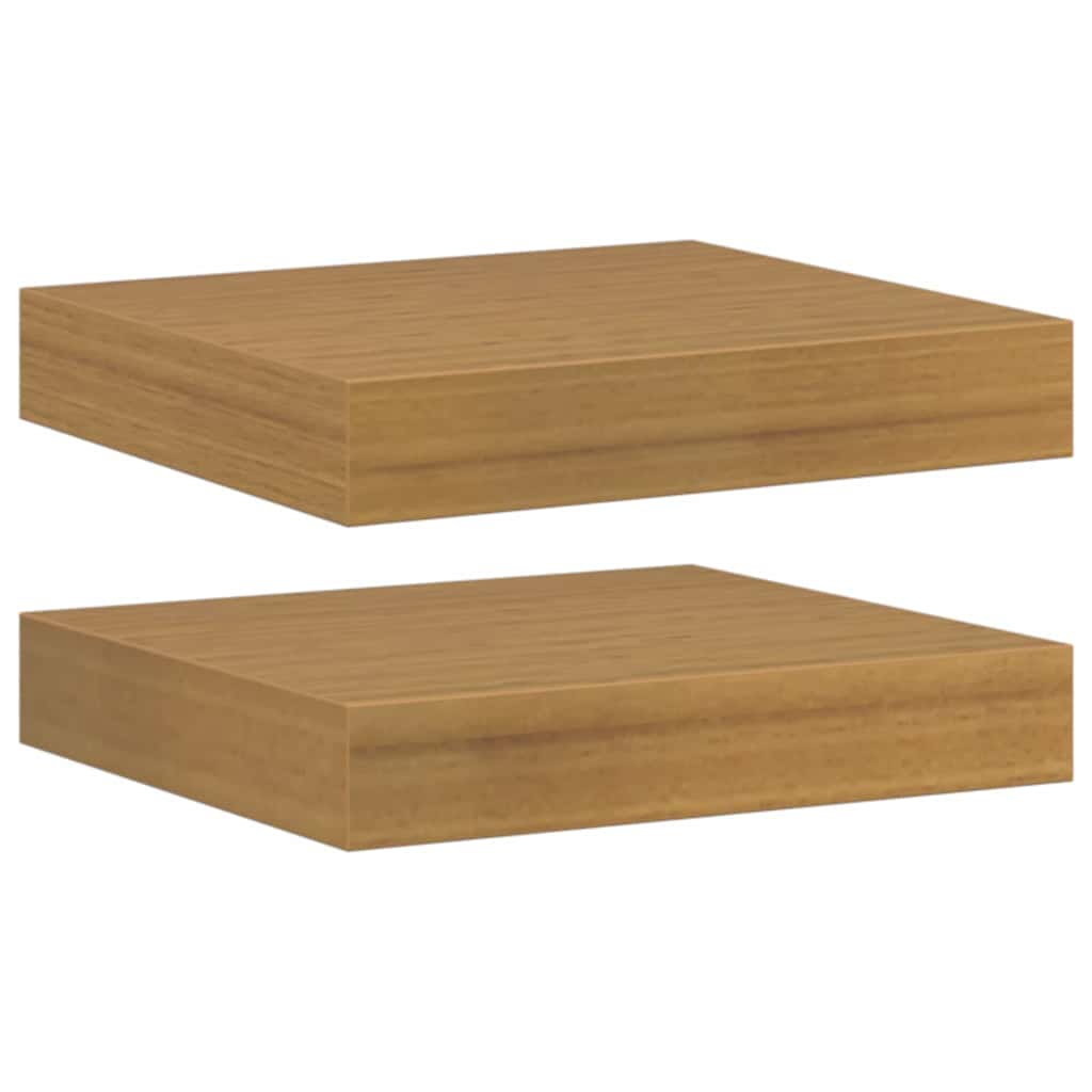 vidaXL Półka ścienna z przechowywaniem 2 pcs Beżowy 23 x 23,5 x 4 cm