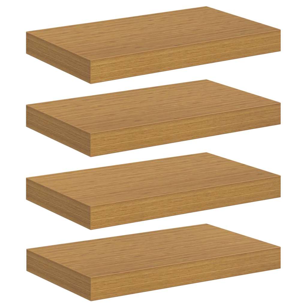 vidaXL Półka ścienna z przechowywaniem 4 pcs Beżowy 40 x 23,5 x 4 cm