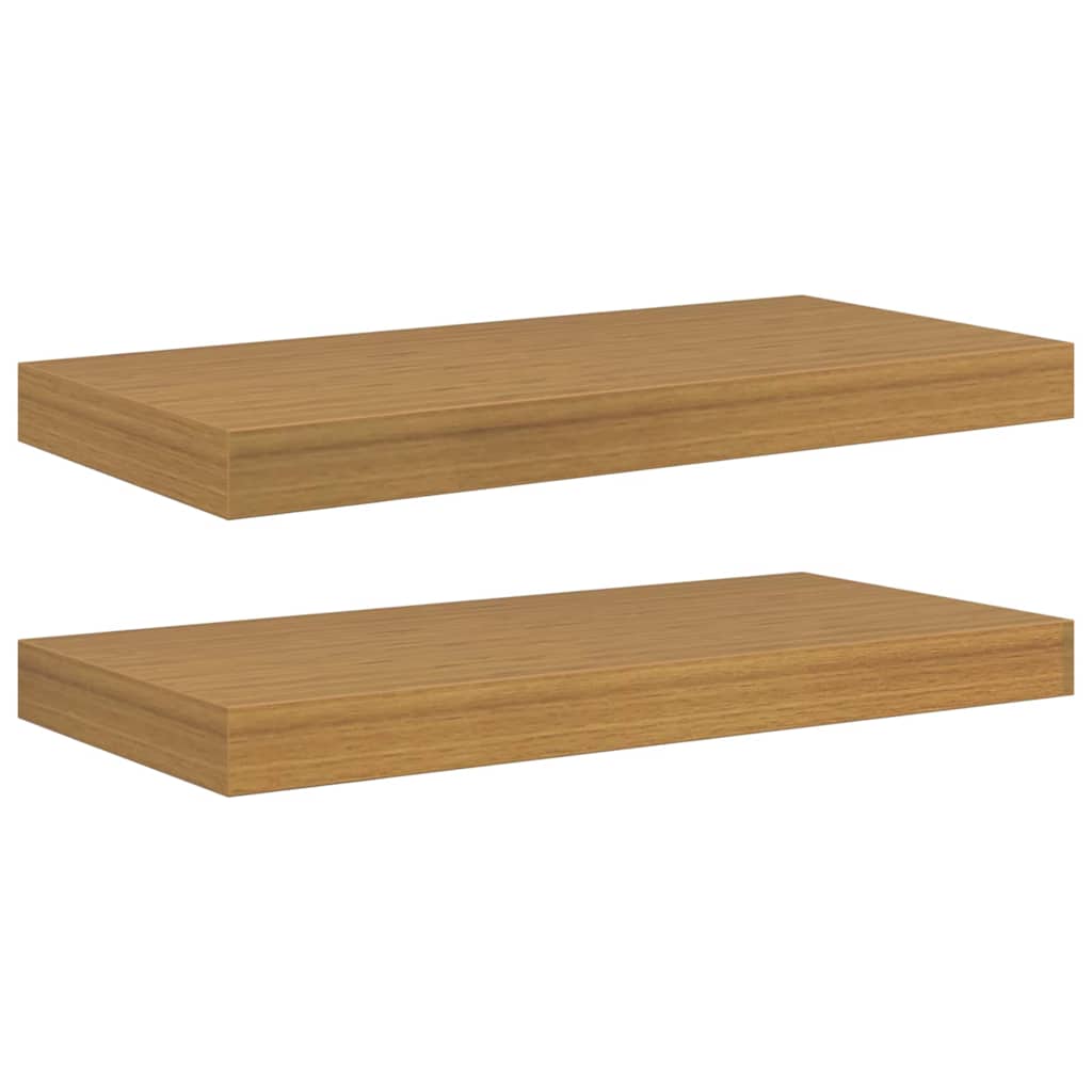 vidaXL Półka ścienna Montowane na ścianie 2 pcs Beżowy 50 x 23 x 4 cm