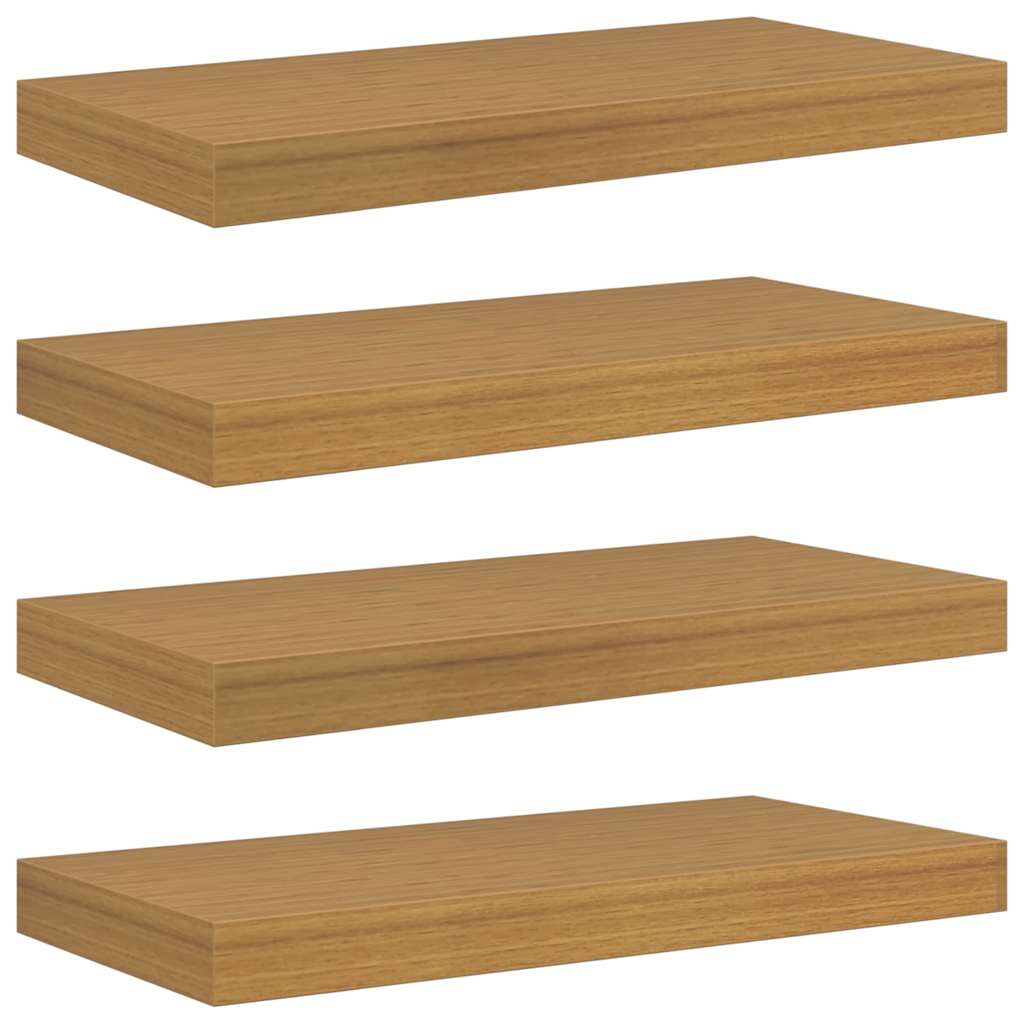 vidaXL Półka ścienna Do montażu na ścianie 4 pcs Beżowy