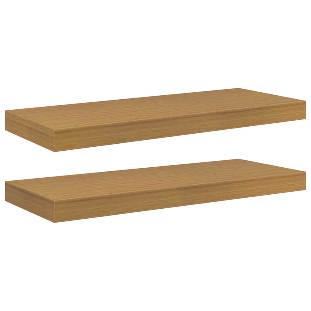 vidaXL Półka ścienna z przechowywaniem 2 pcs Beżowy 60 x 23,5 x 4 cm