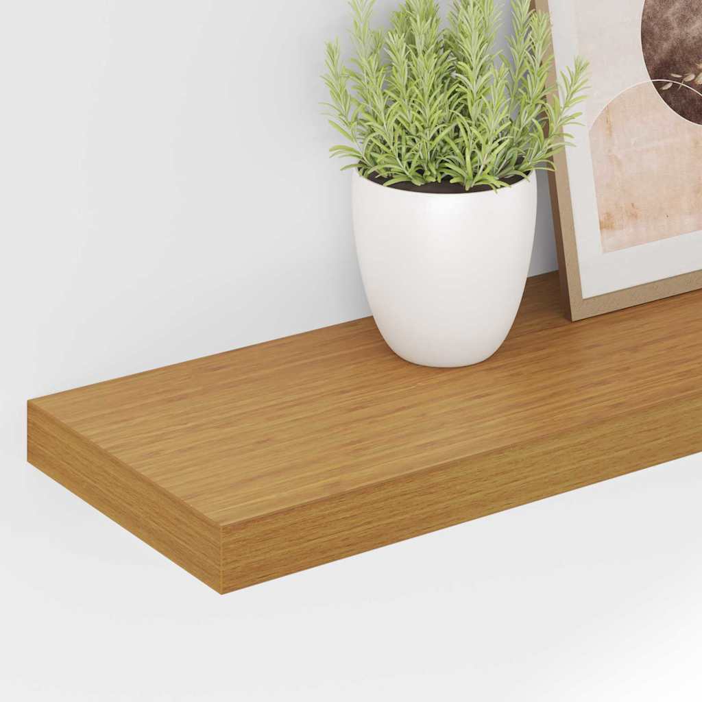 vidaXL Półka ścienna Beżowy 80 x 23,5 x 4 cm Materiał drewnopochodny