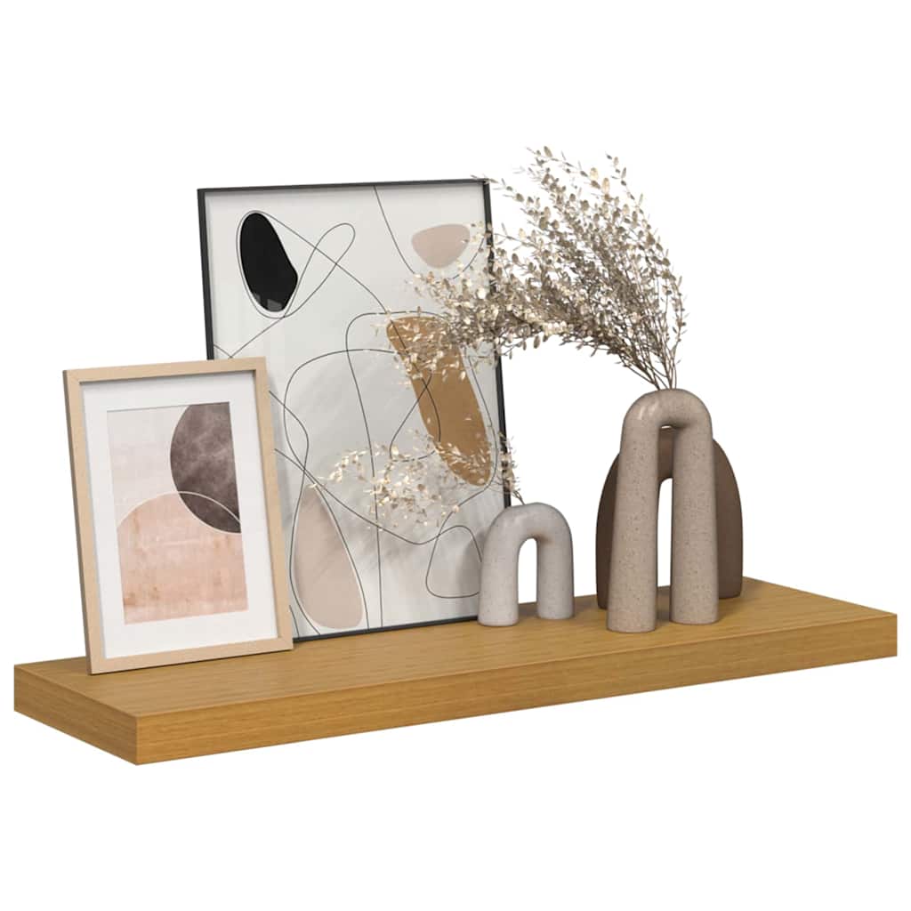 vidaXL Półka ścienna Beżowy 80 x 23,5 x 4 cm Materiał drewnopochodny