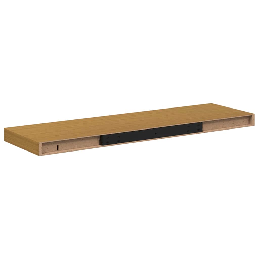 vidaXL Półka ścienna Beżowy 90 x 23,5 x 4 cm Materiał drewnopochodny
