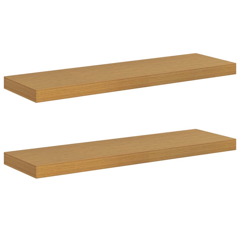 vidaXL Półka ścienna z przechowywaniem 2 pcs Beżowy 90 x 23,5 x 4 cm