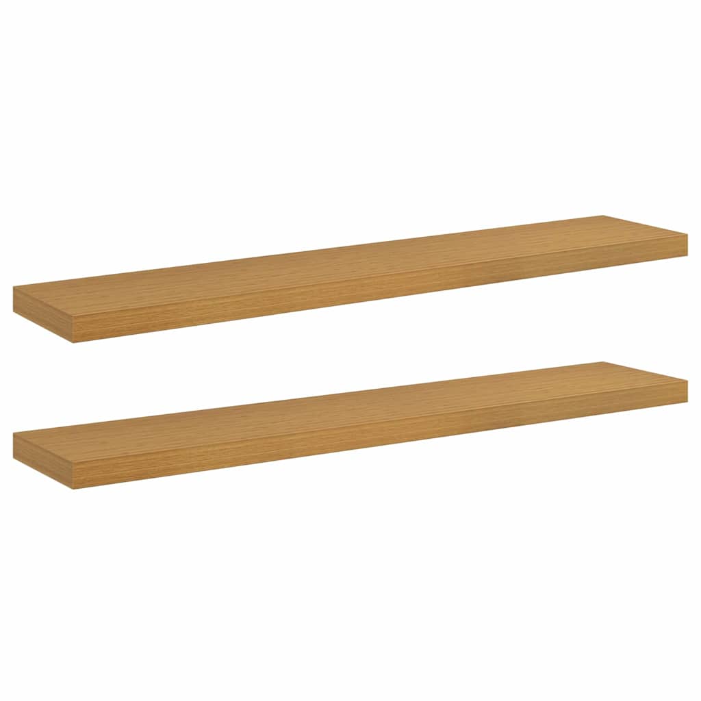 vidaXL Półka ścienna z przechowywaniem 2 pcs Beżowy 120 x 23,5 x 4 cm