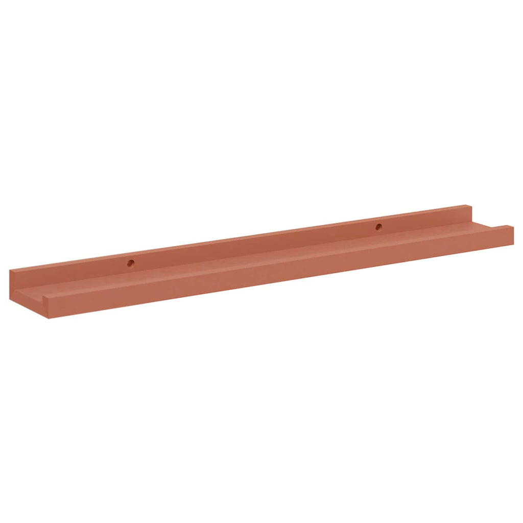 vidaXL Półka ścienna Do montażu na ścianie 2 pcs Czerwony
