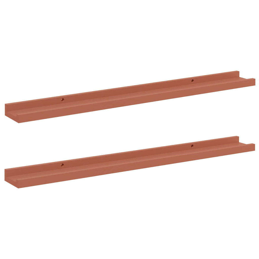 vidaXL Półka ścienna Do montażu na ścianie 2 pcs Czerwony