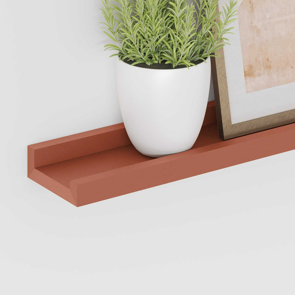 vidaXL Półka ścienna Do montażu na ścianie 2 pcs Czerwony