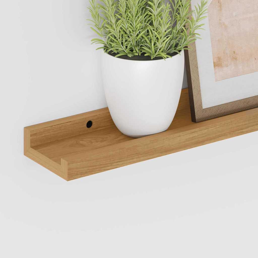 vidaXL Półka ścienna Do montażu na ścianie 2 pcs Brązowy 40 x 9 x 3 cm