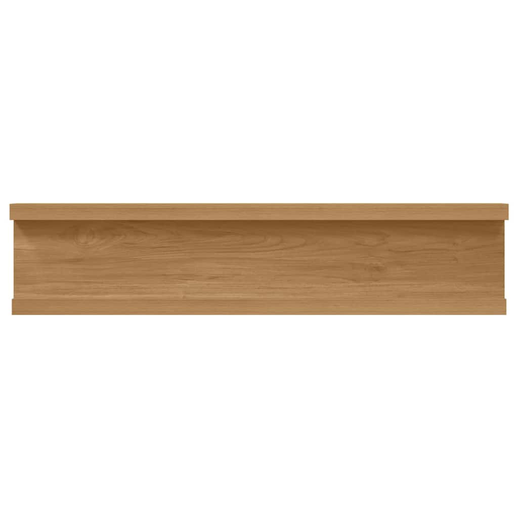 vidaXL Półka ścienna Do montażu na ścianie 2 pcs Brązowy 40 x 9 x 3 cm