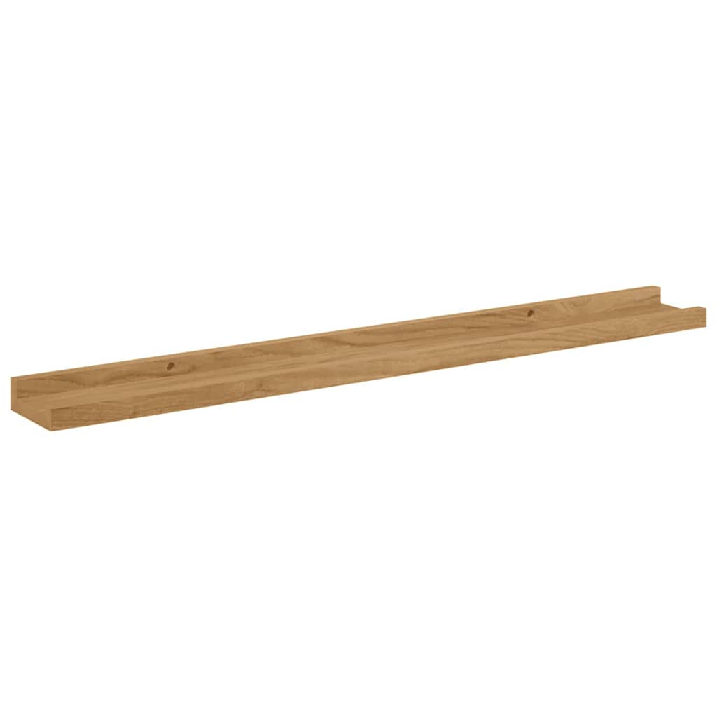 vidaXL Półka ścienna Do montażu na ścianie 2 pcs Brązowy 80 x 9 x 3 cm