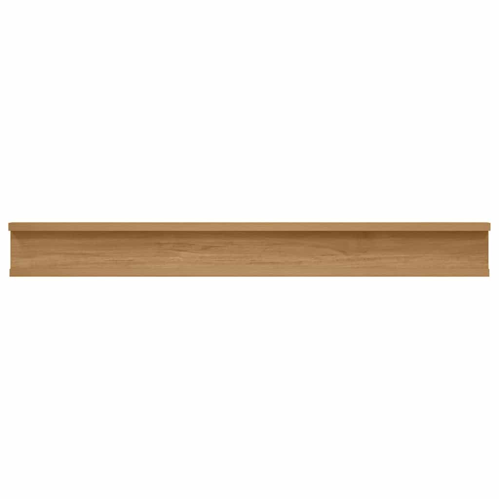 vidaXL Półka ścienna Do montażu na ścianie 2 pcs Brązowy 80 x 9 x 3 cm