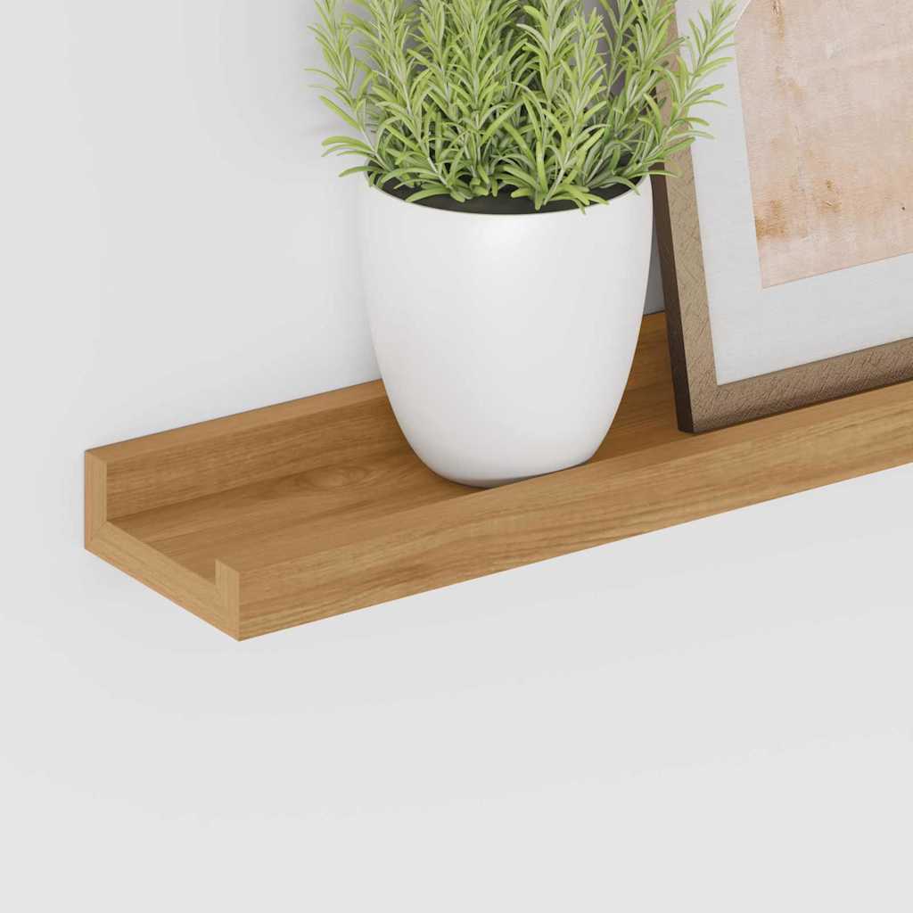vidaXL Półka ścienna Do montażu na ścianie 4 pcs Brązowy 60 x 9 x 3 cm