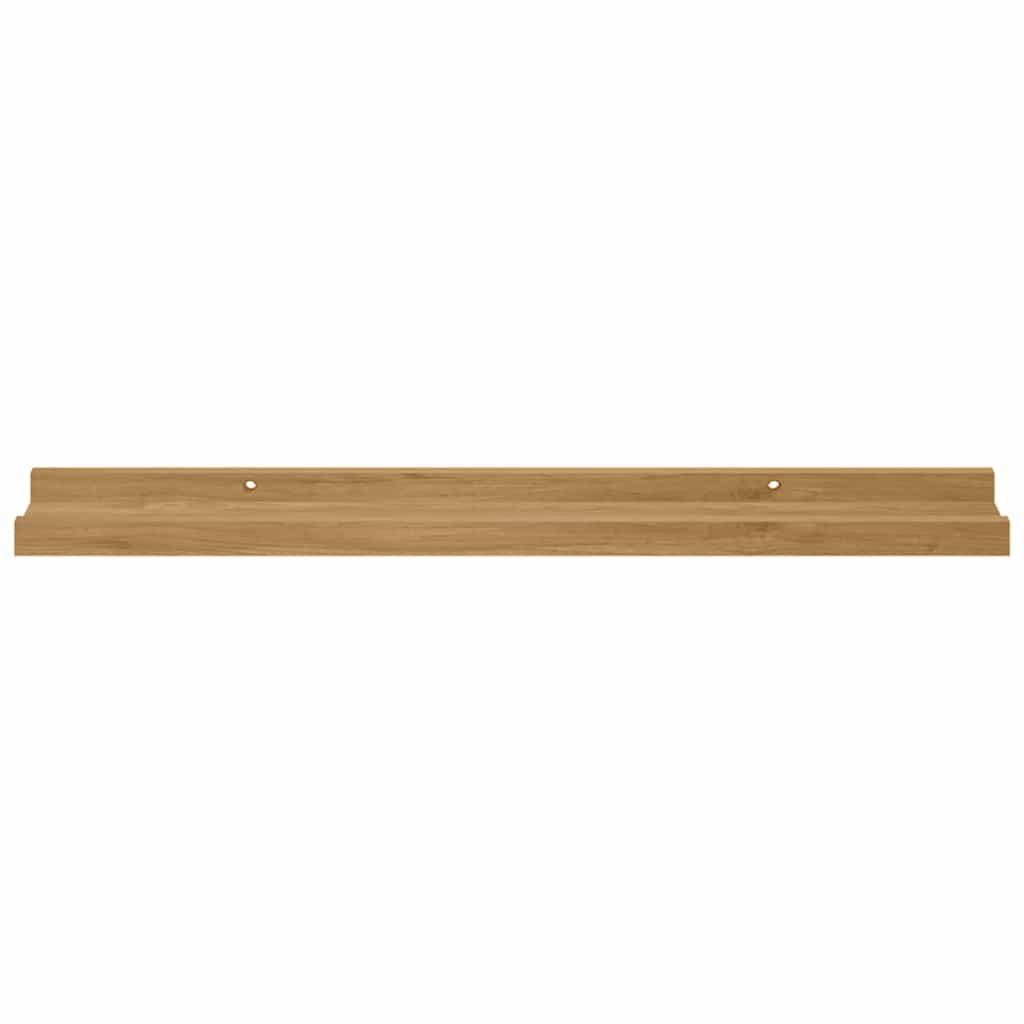 vidaXL Półka ścienna Do montażu na ścianie 4 pcs Brązowy 60 x 9 x 3 cm
