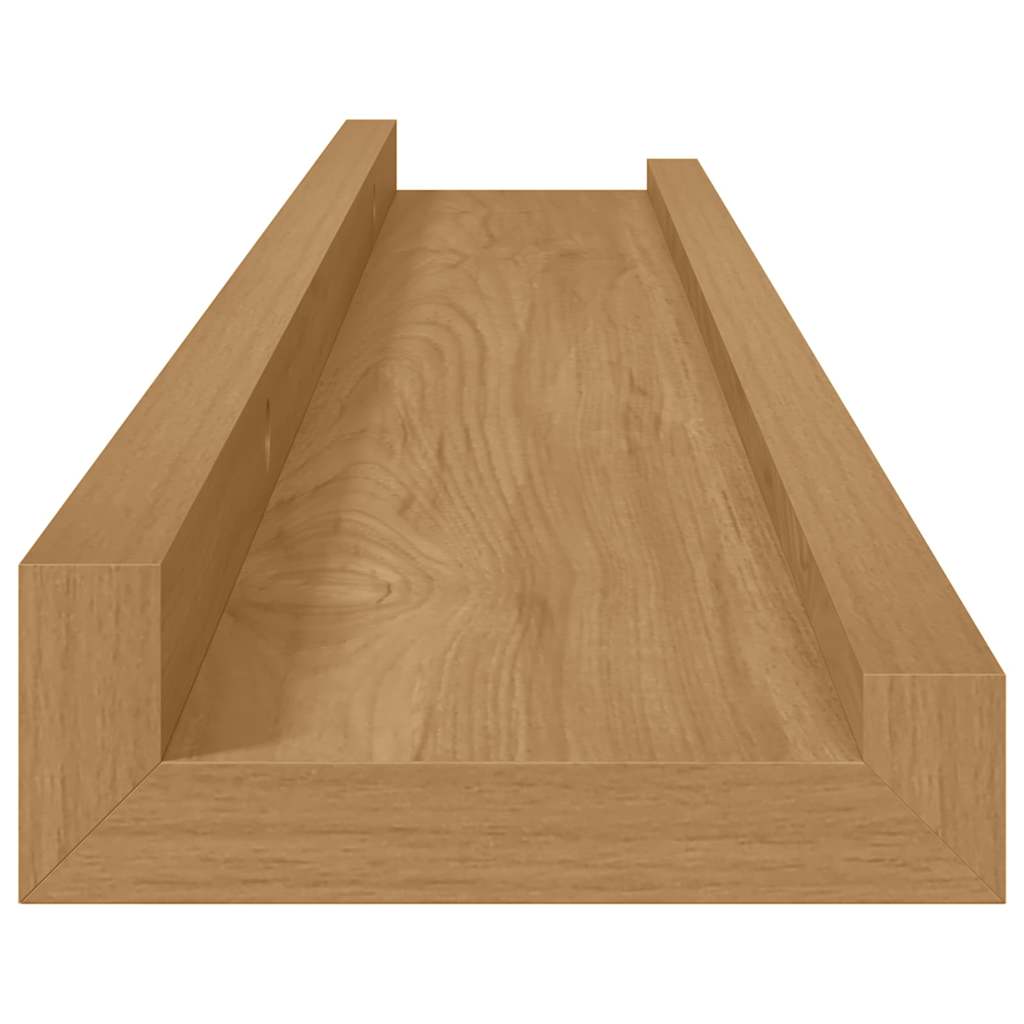 vidaXL Półka ścienna Do montażu na ścianie 4 pcs Brązowy 60 x 9 x 3 cm