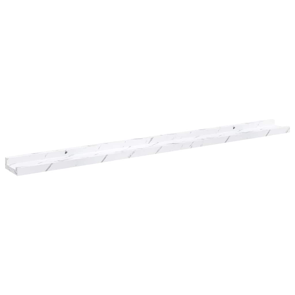 vidaXL Półka ścienna Do montażu na ścianie 2 pcs Biały marmur