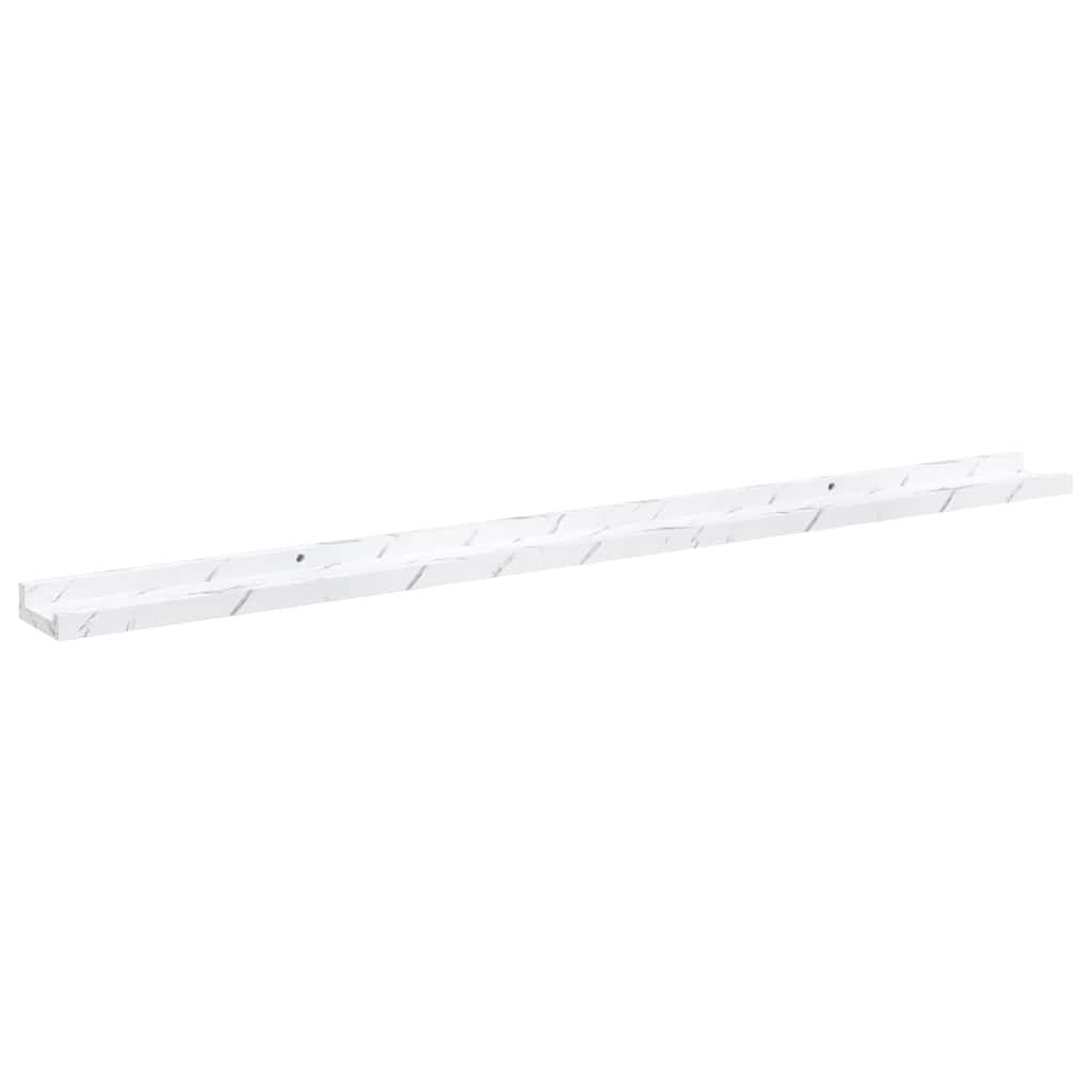 vidaXL Półka ścienna Do montażu na ścianie 2 pcs Biały marmur