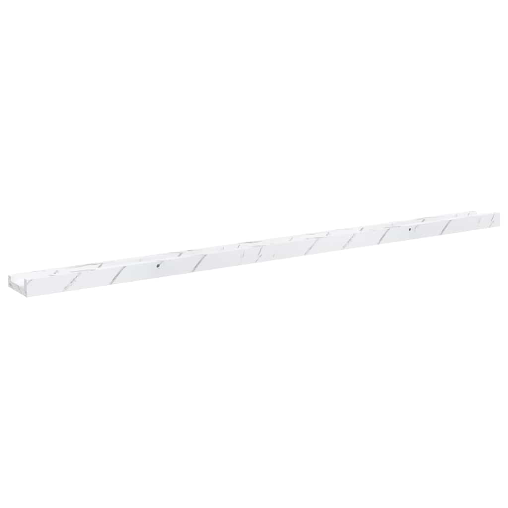 vidaXL Półka ścienna Do montażu na ścianie 2 pcs Biały marmur