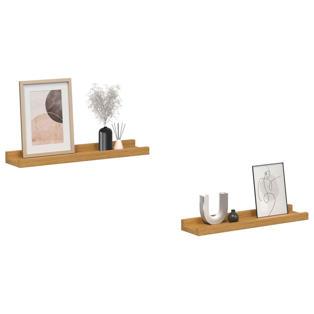 vidaXL Półka ścienna Do montażu na ścianie 2 pcs Beżowy 40 x 9 x 3 cm