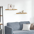 vidaXL Półka ścienna Do montażu na ścianie 2 pcs Beżowy 60 x 9 x 3 cm