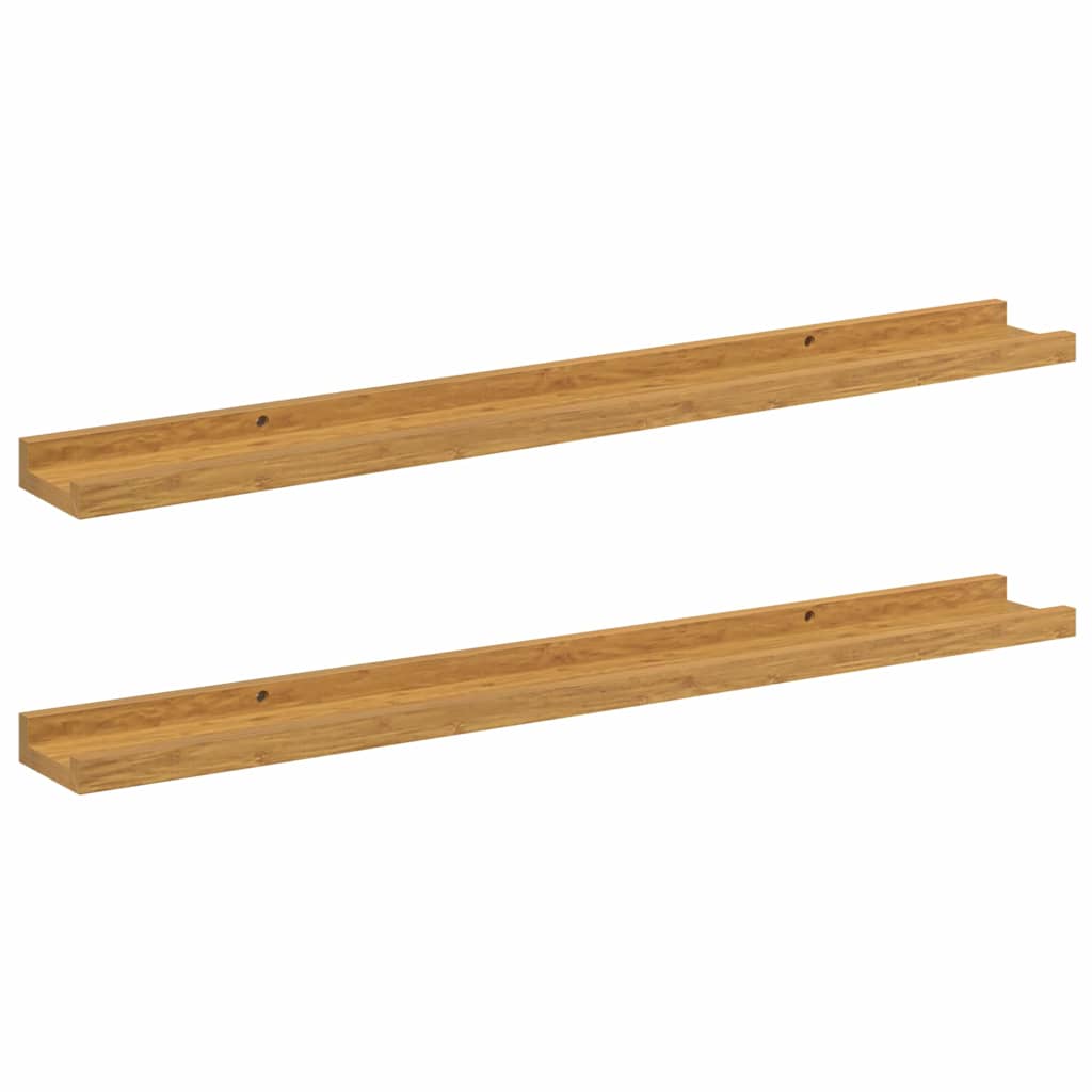 vidaXL Półka ścienna Do montażu na ścianie 2 pcs Beżowy 80 x 9 x 3 cm