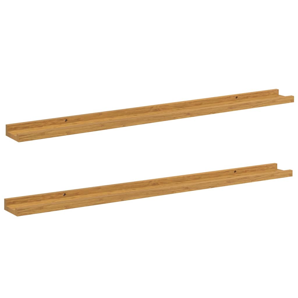 vidaXL Półka ścienna Do montażu na ścianie 2 pcs Beżowy 100 x 9 x 3 cm