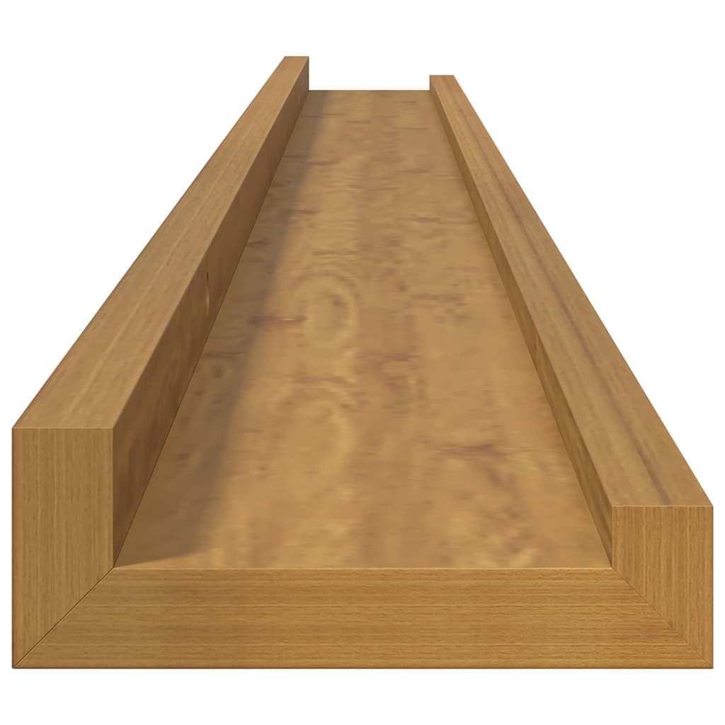 vidaXL Półka ścienna Do montażu na ścianie 2 pcs Beżowy 100 x 9 x 3 cm