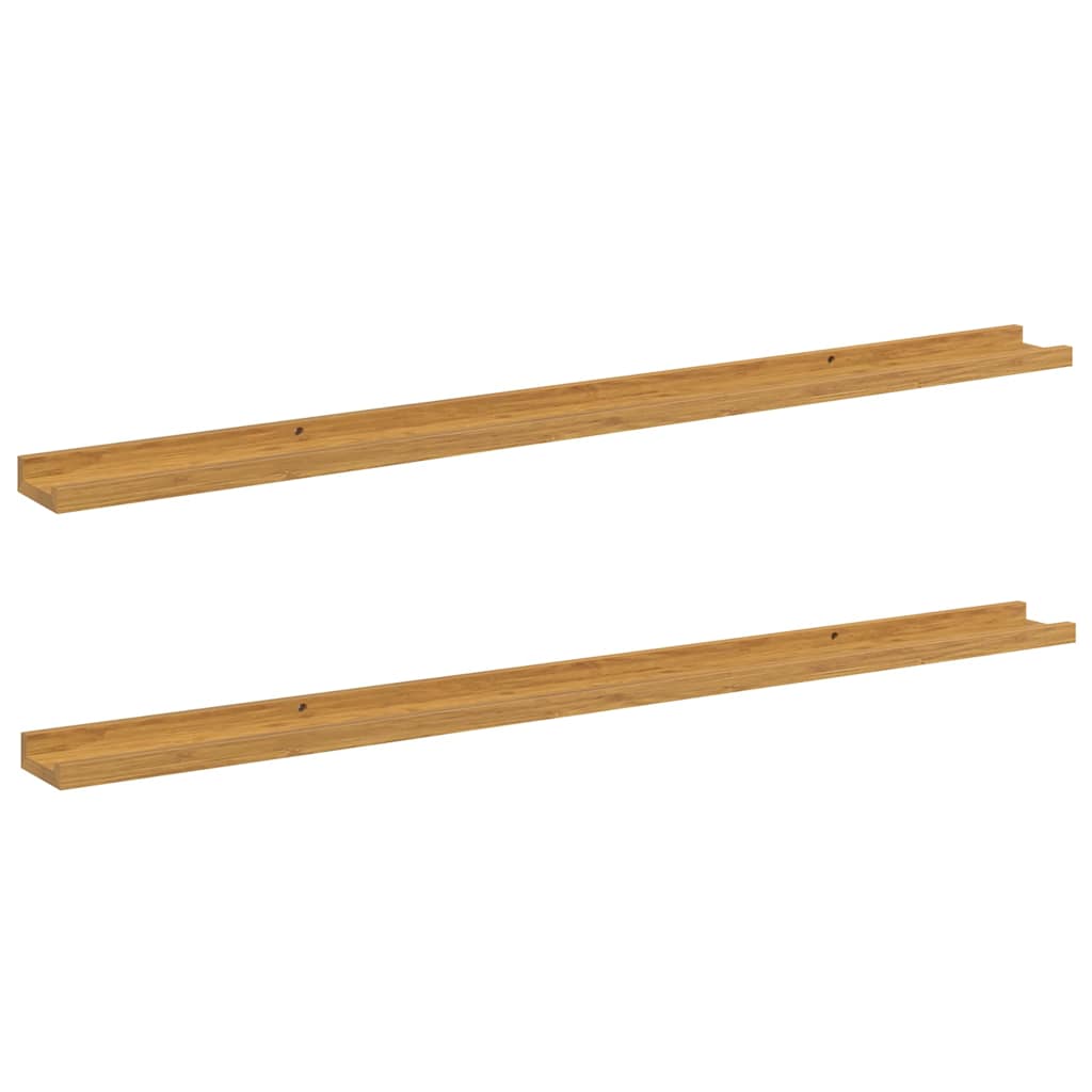 vidaXL Półka ścienna Do montażu na ścianie 2 pcs Beżowy 115 x 9 x 3 cm