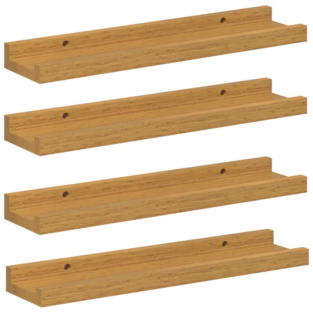 vidaXL Półka ścienna Do montażu na ścianie 4 pcs Beżowy 40 x 9 x 3 cm
