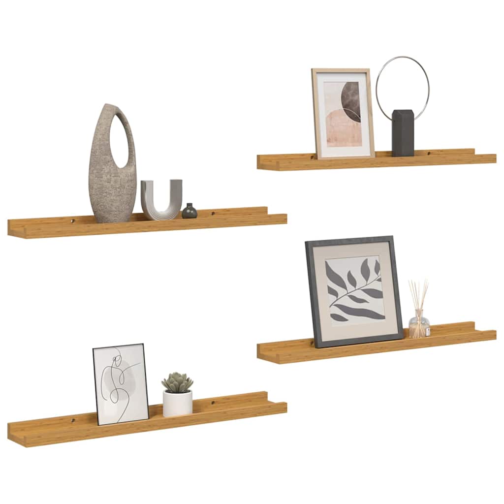 vidaXL Półka ścienna Do montażu na ścianie 4 pcs Beżowy 40 x 9 x 3 cm