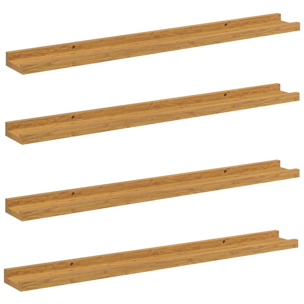 vidaXL Półka ścienna Do montażu na ścianie 4 pcs Beżowy 80 x 9 x 3 cm