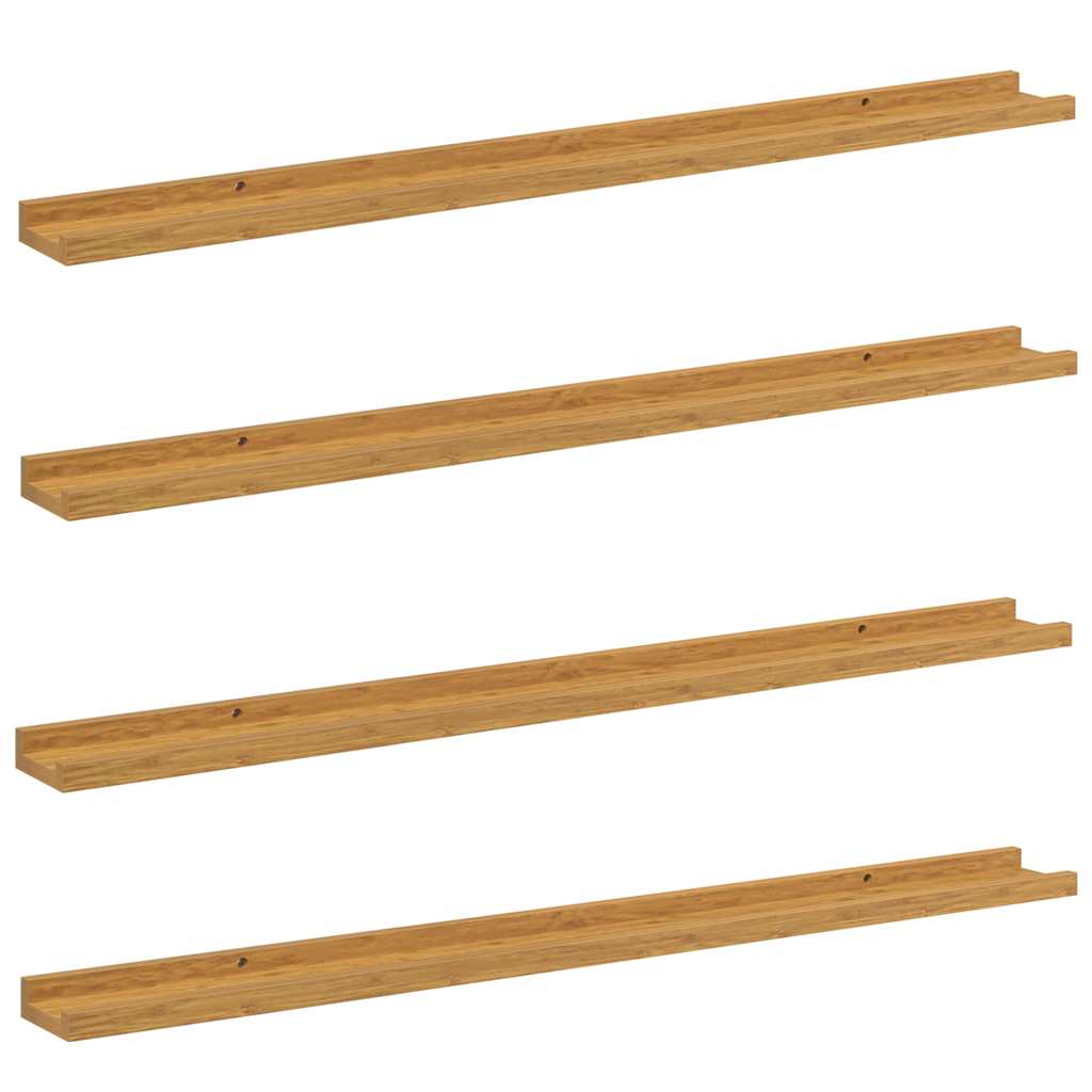 vidaXL Półka ścienna Do montażu na ścianie 4 pcs Beżowy 100 x 9 x 3 cm