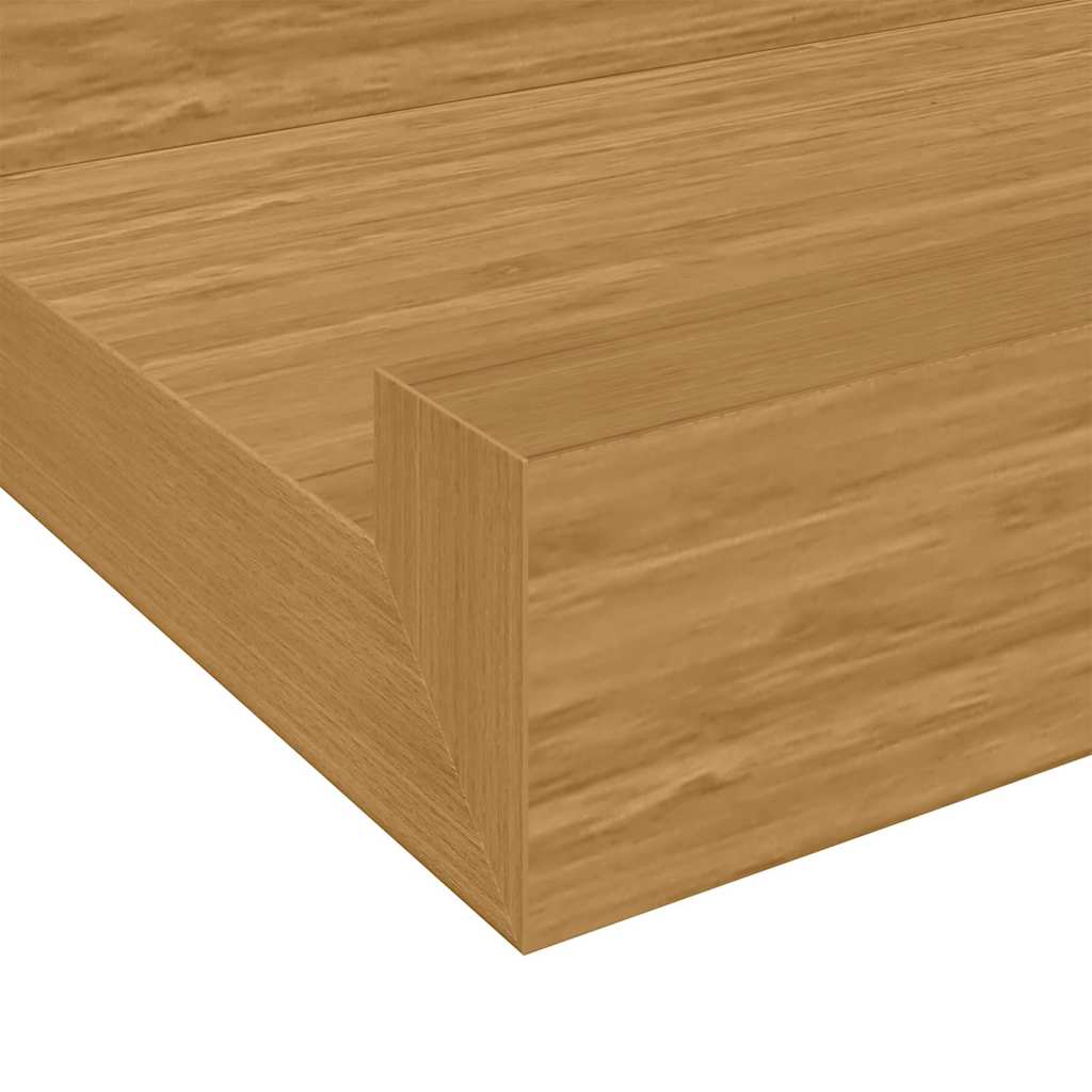 vidaXL Półka ścienna Do montażu na ścianie 4 pcs Beżowy 115 x 9 x 3 cm